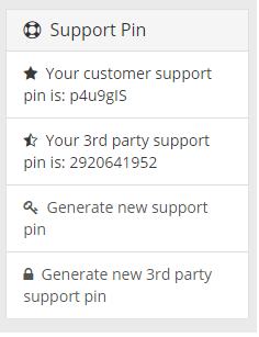 Supportpin